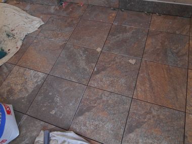 ceramic floor tiling