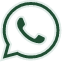 Ein grünes WhatsApp-Symbol mit einem Telefon in einer Sprechblase.