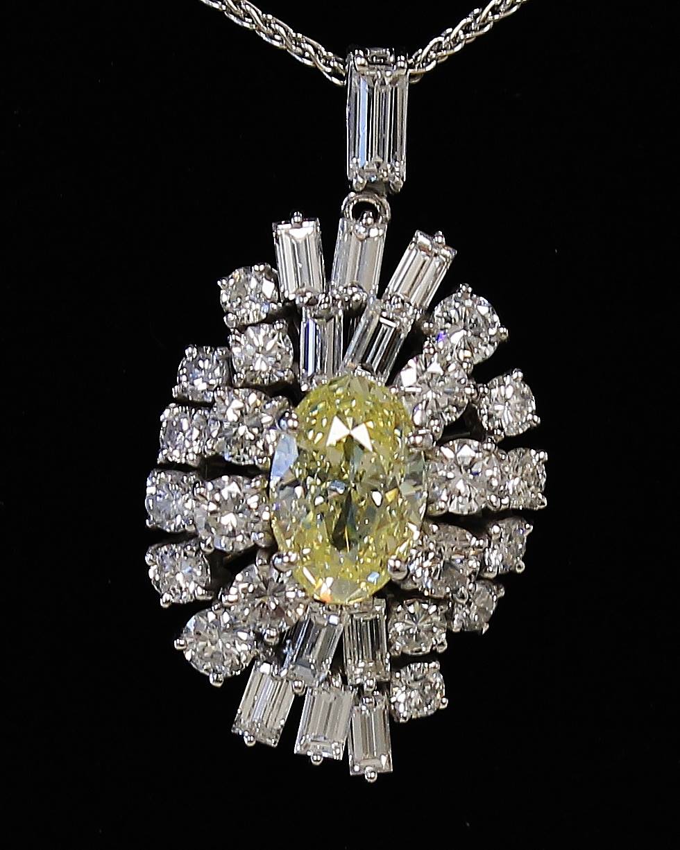 yellow sapphire pendant