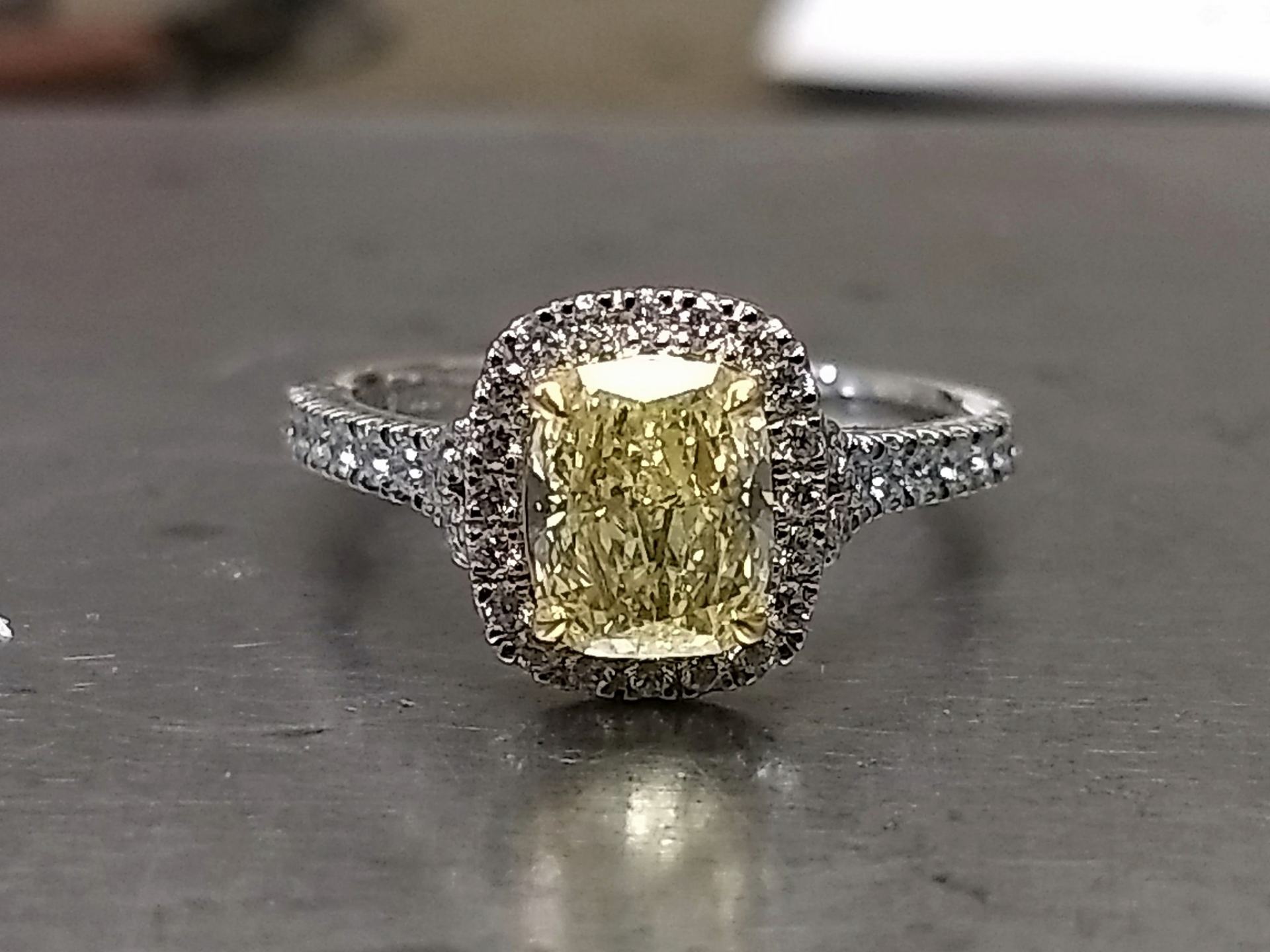 Yellow sapphire rings