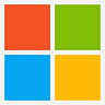 Microsoft logo: Four colored squares: red, green, blue, and yellow.
