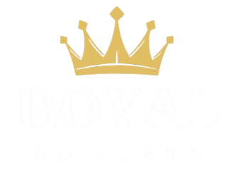 Gold crown above white text: Royal Cuts.