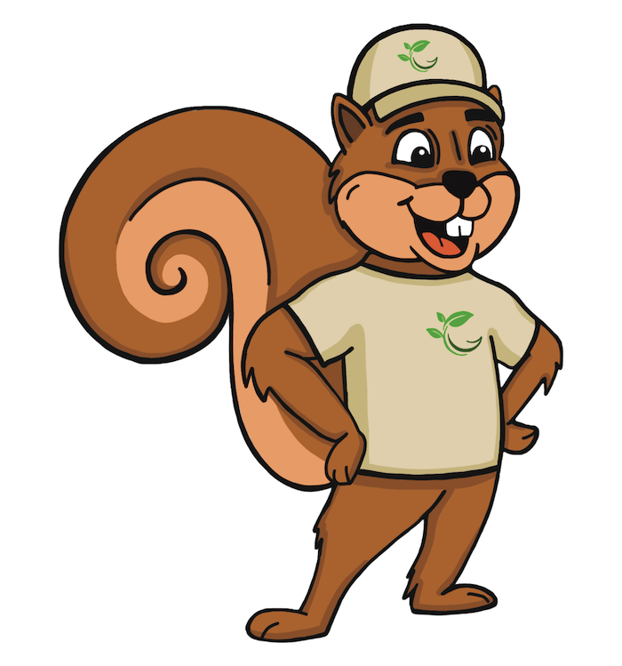 GreenerConcepts Squirrel Mascot