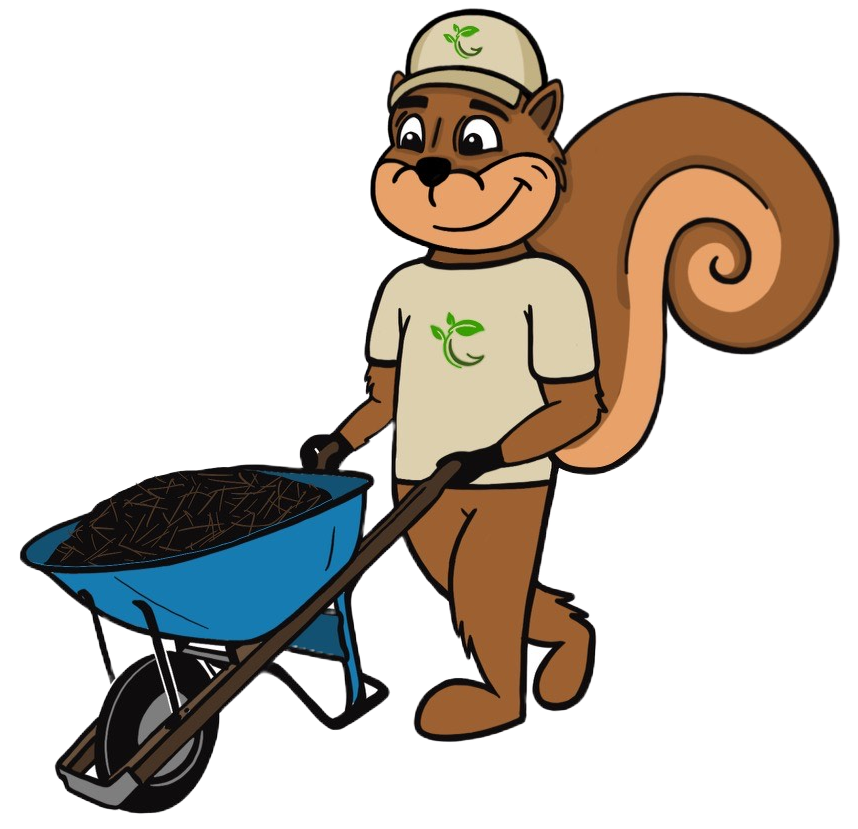 Greener Concepts Mascot with a Wheelbarrow