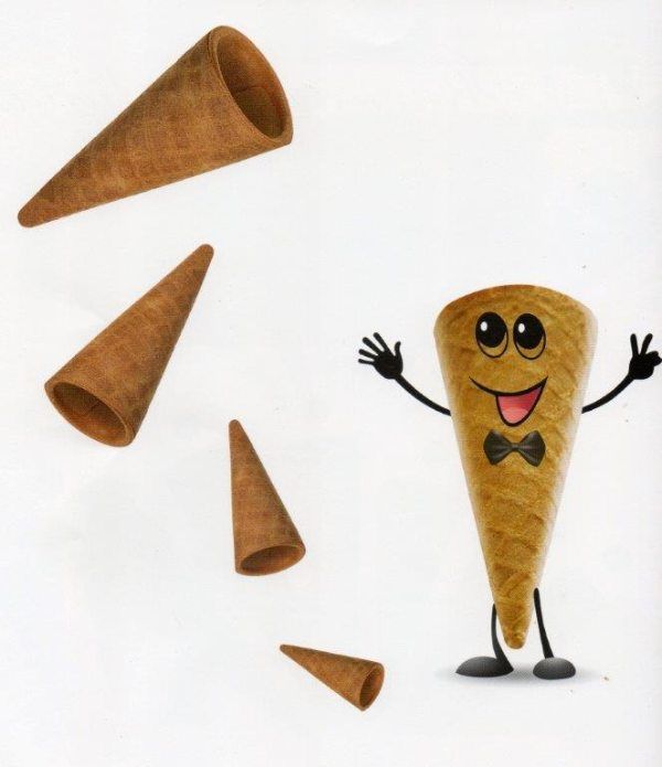 Mini coni di sfoglia