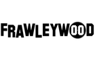 A black and white logo for frawleywood on a white background.