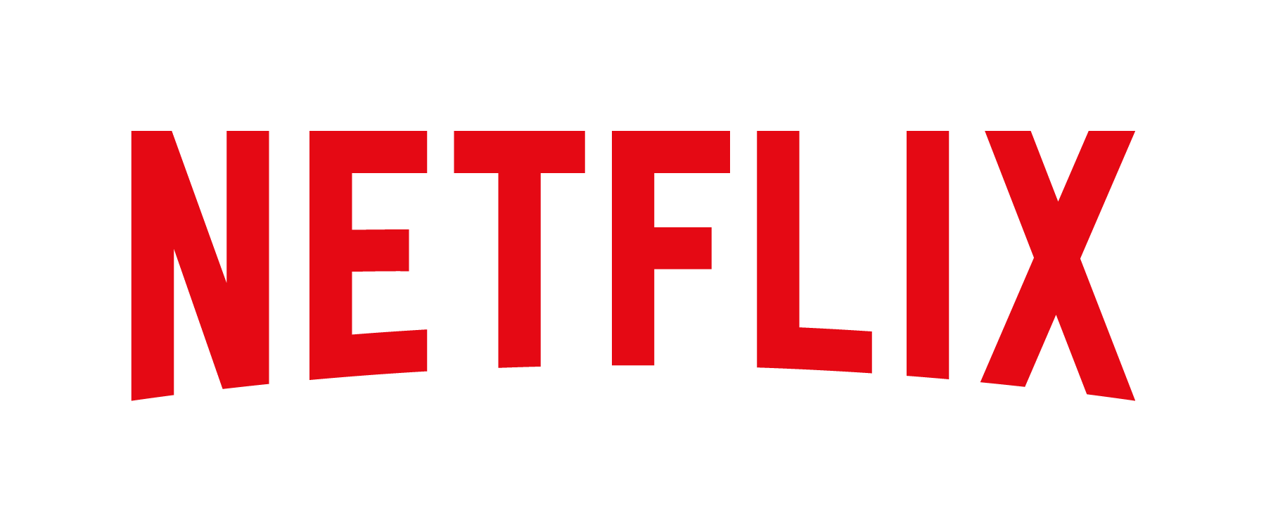 The netflix logo is red on a white background.