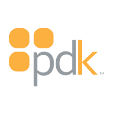 A logo for a company called pdk
