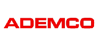 The ademco logo is red and black on a white background.