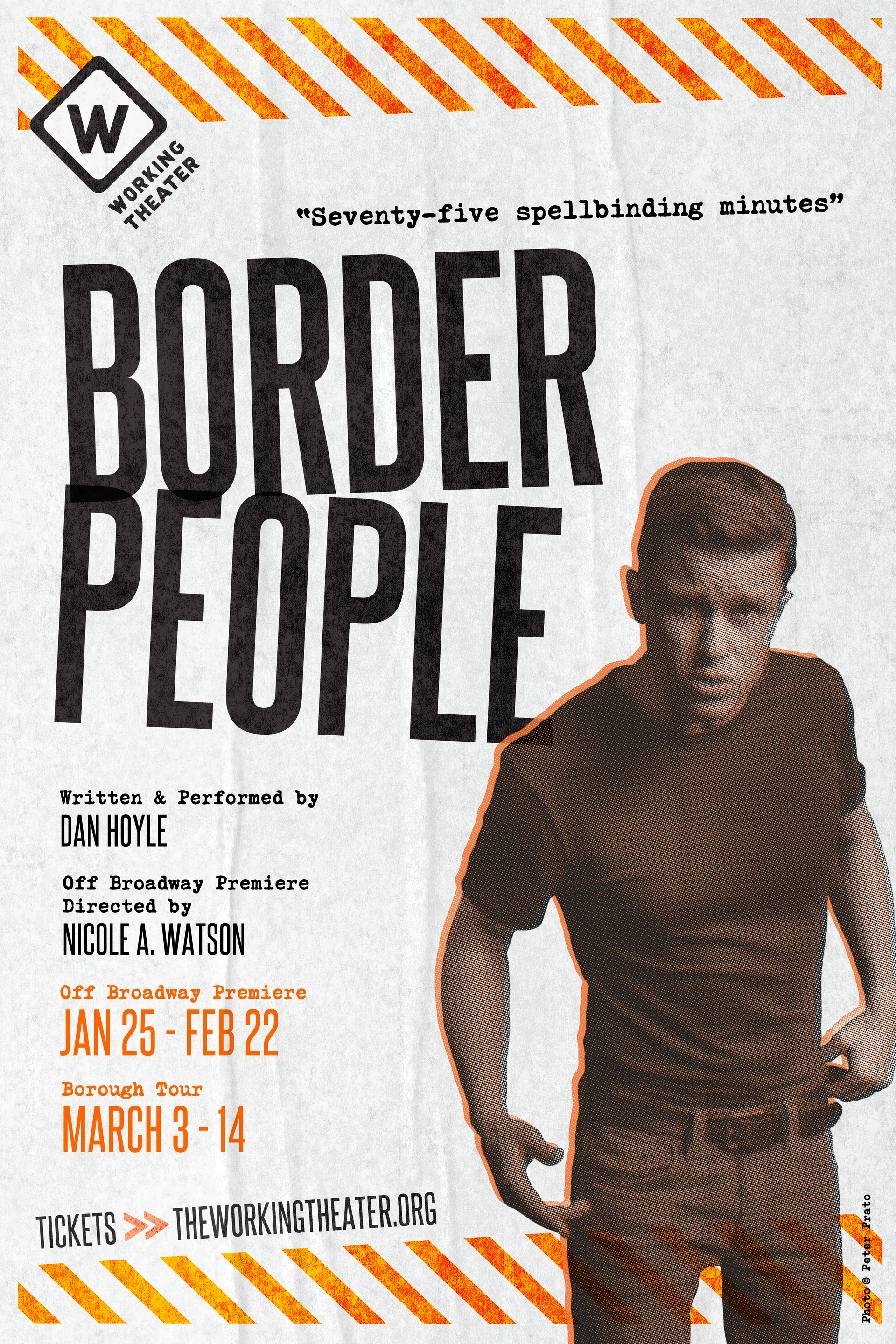 A poster for border people show