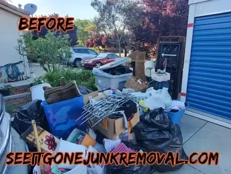 Estate Cleanout in Marysville, CA Before