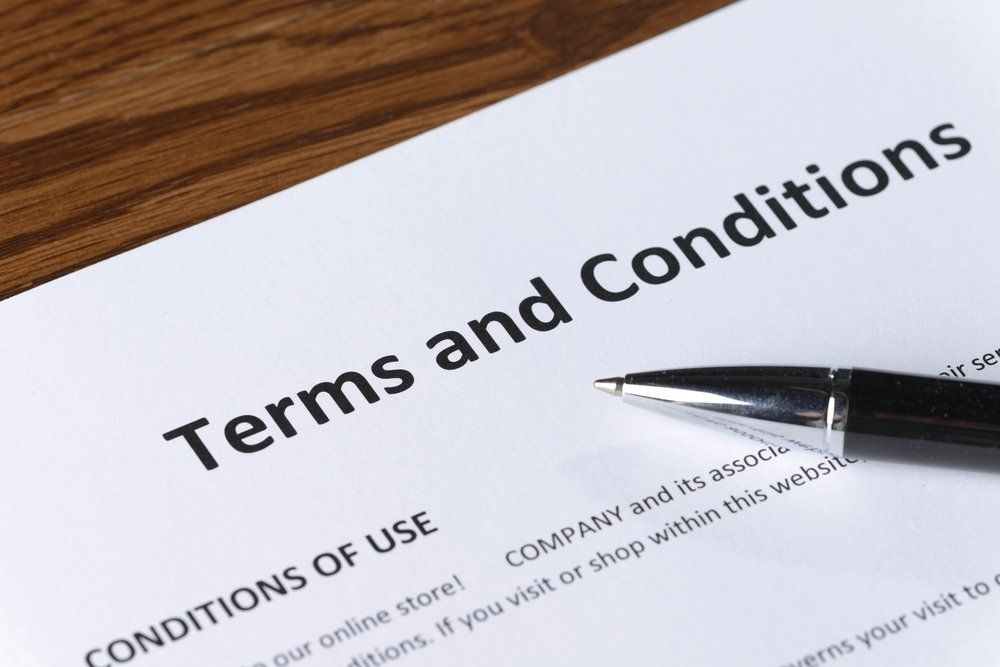Terms and Conditions document — Fraser Coast Accounting Group in Pialba, QLD