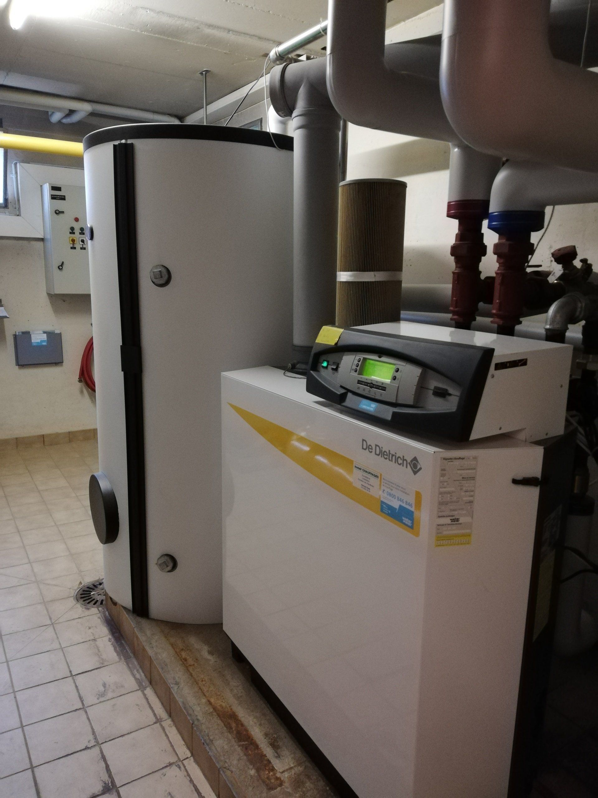 chaufferie de sous-sol