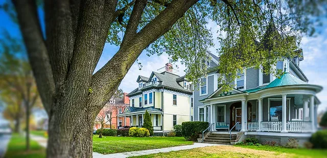 Historic homes on Clarke Place, Frederick MD