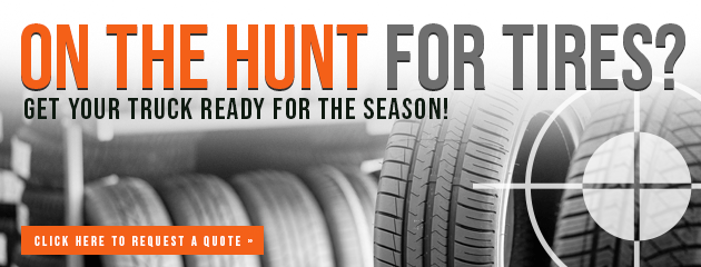 Ad for tires with text