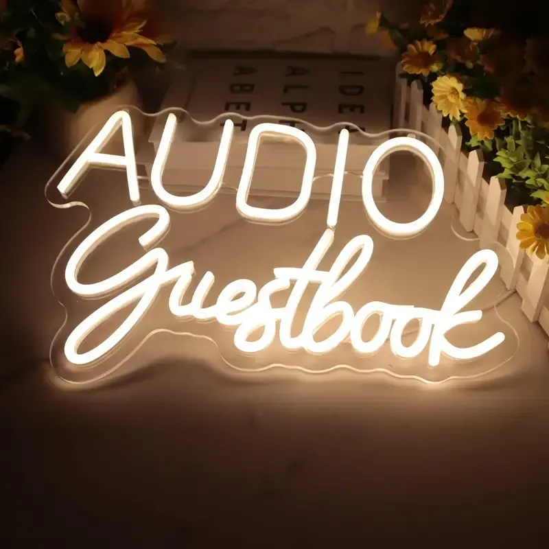 Audio Guest Book LED Sign