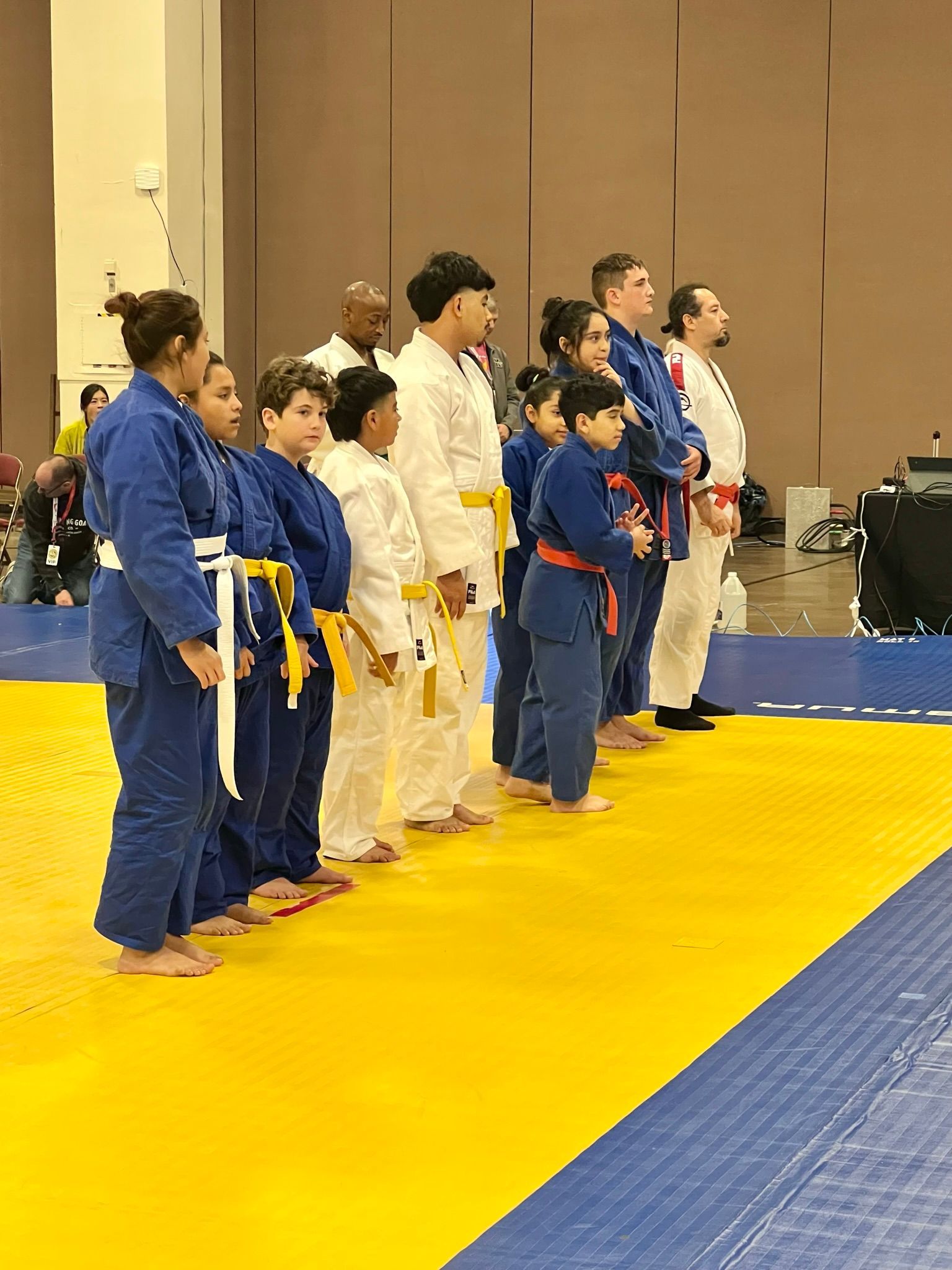 Kids and adults practice Judo throws at Champion Martial Arts & Fitness in Pasadena, Texas,