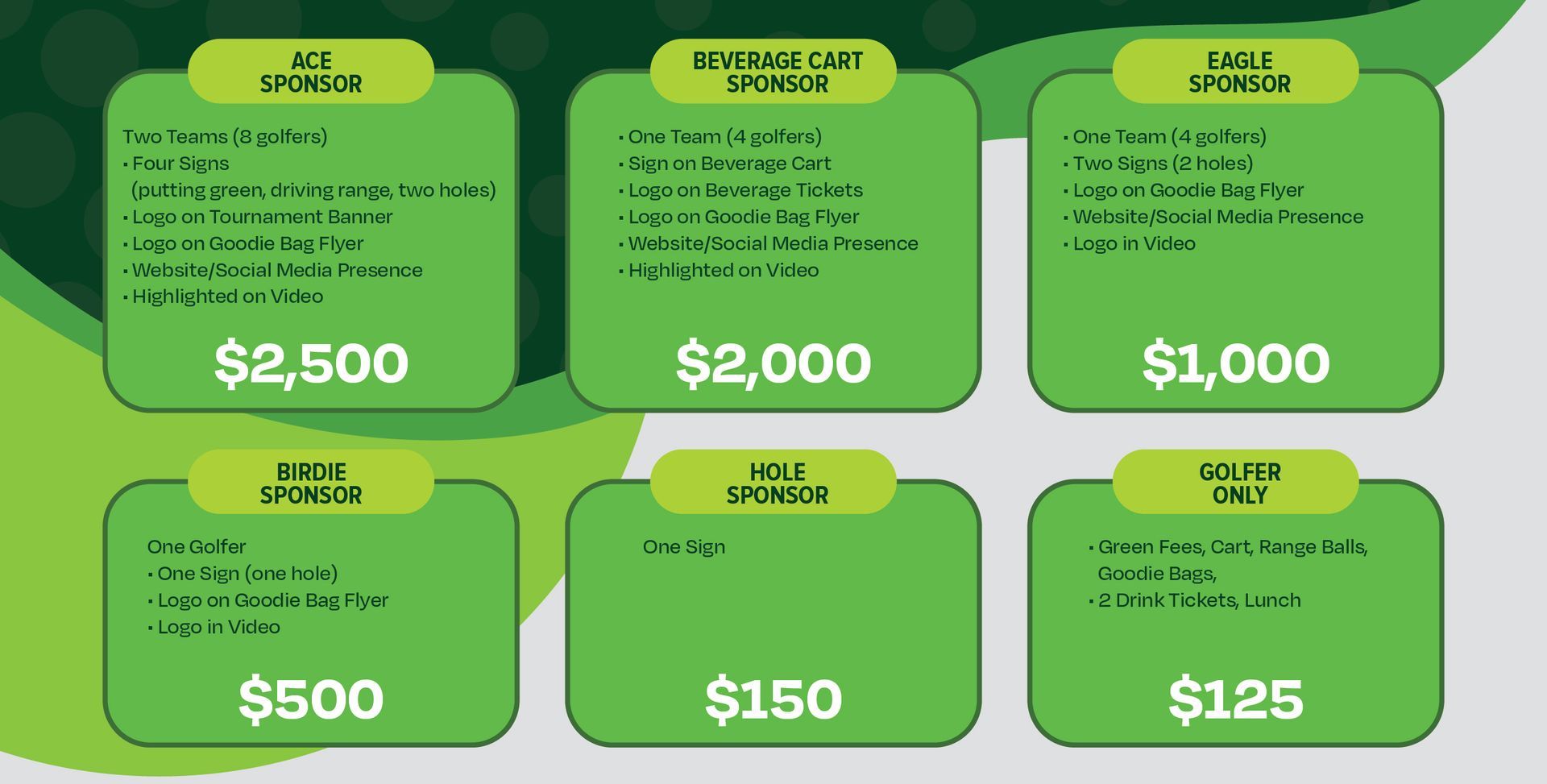 2025 Golf Tournament Flyer