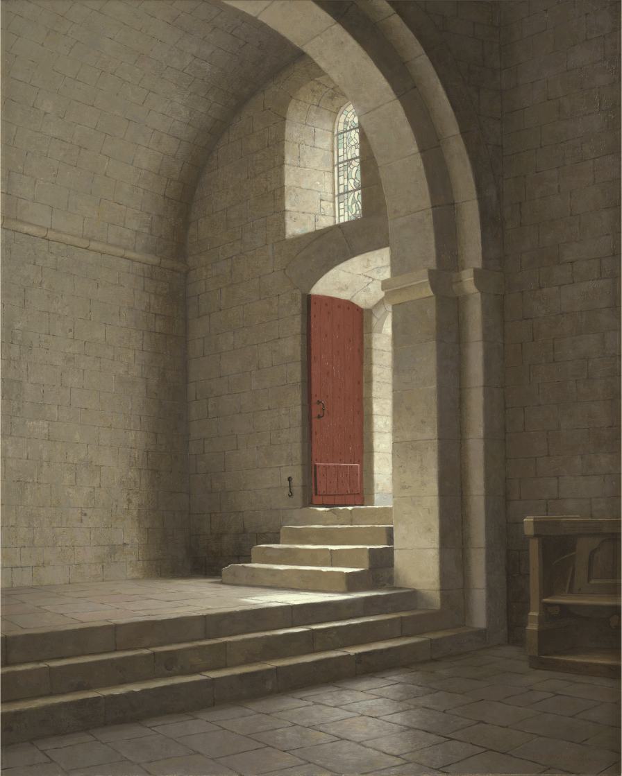 Helmantel Binnenvallend licht in de kloosterkerk van Le Thoronet