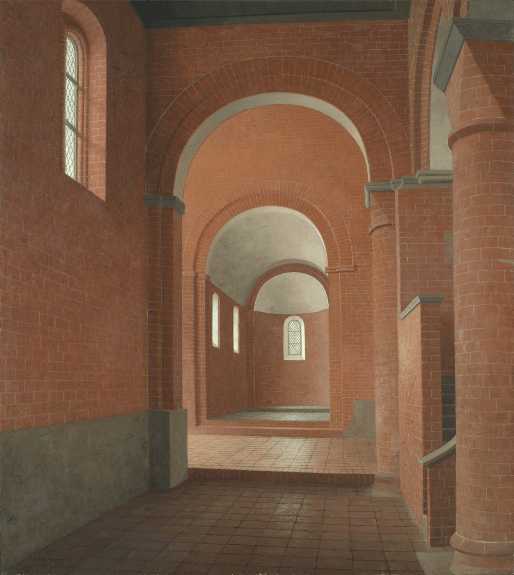 Helmantel De zuidbeuk van de romaanse kloosterkerk in Jerichow