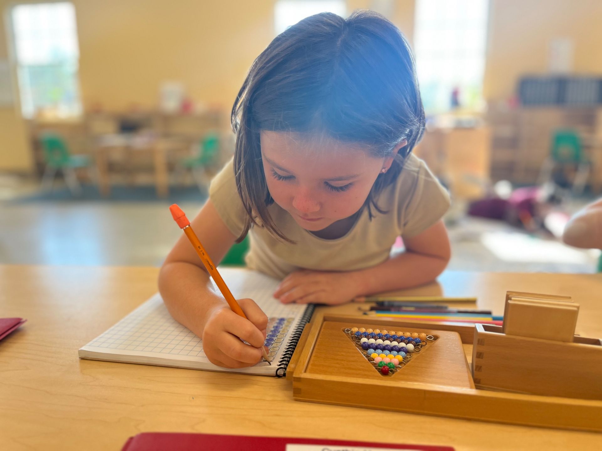 montessori child math activity