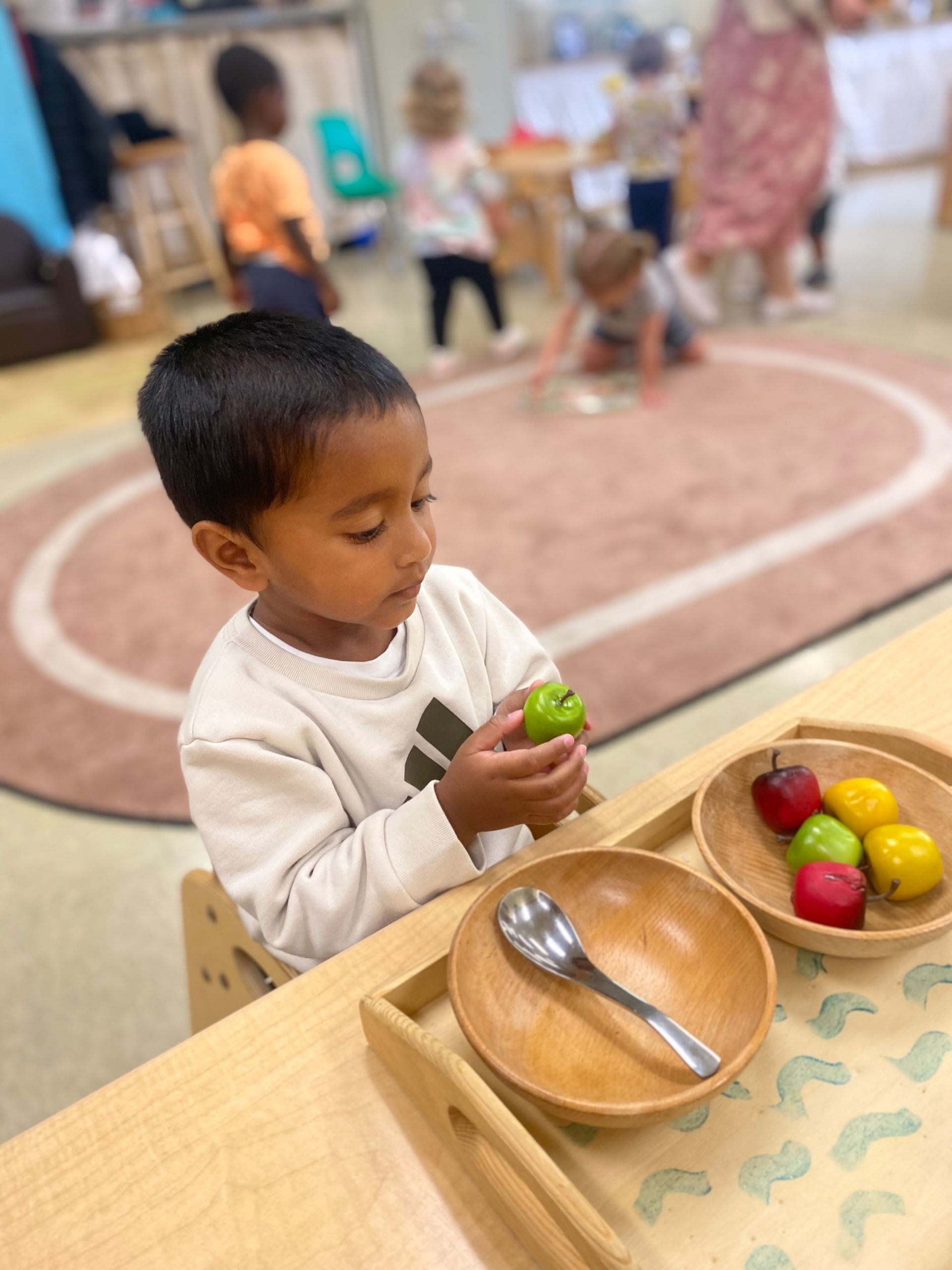montessori child practical life activity