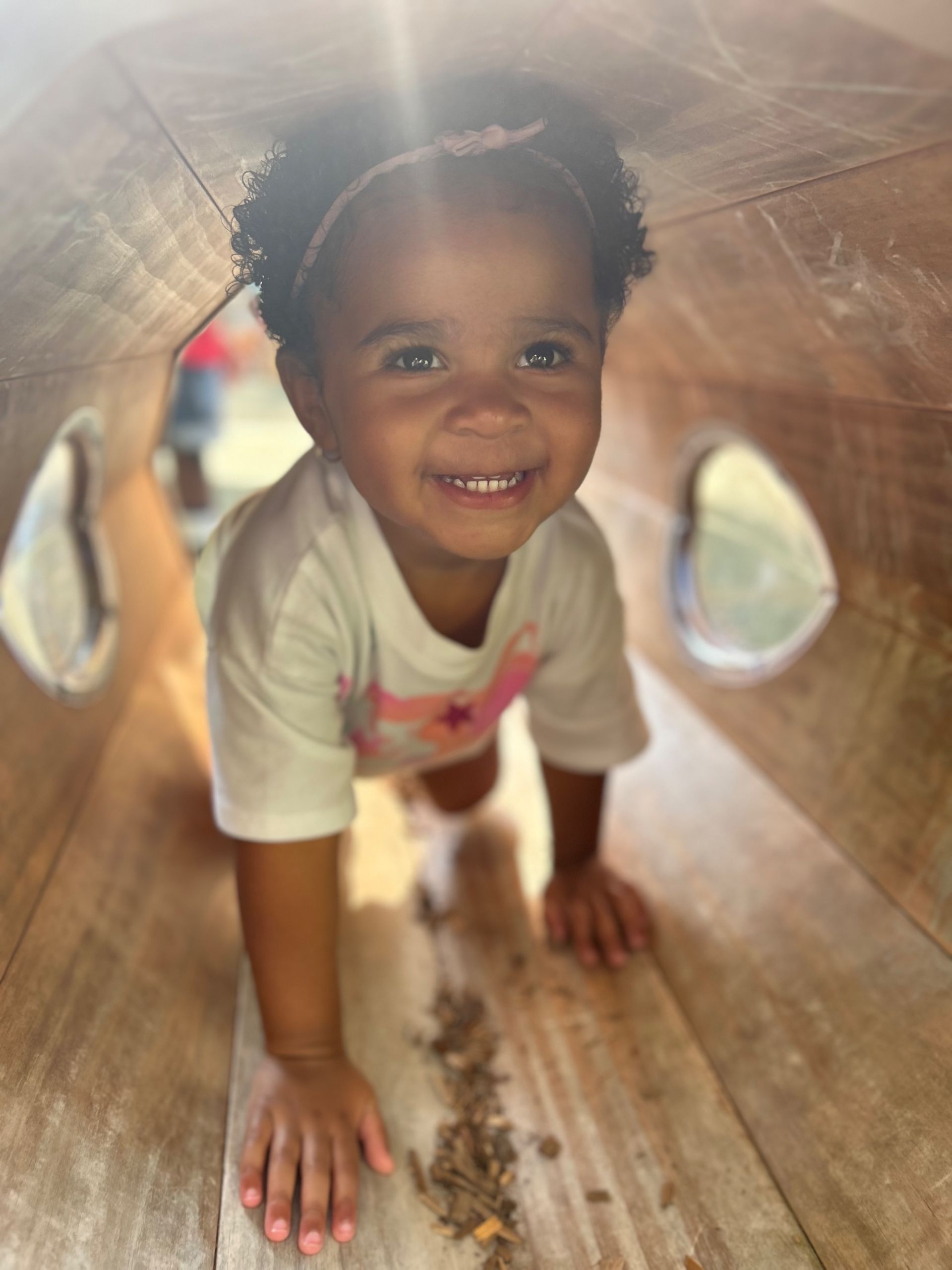 montessori child playing outside activity