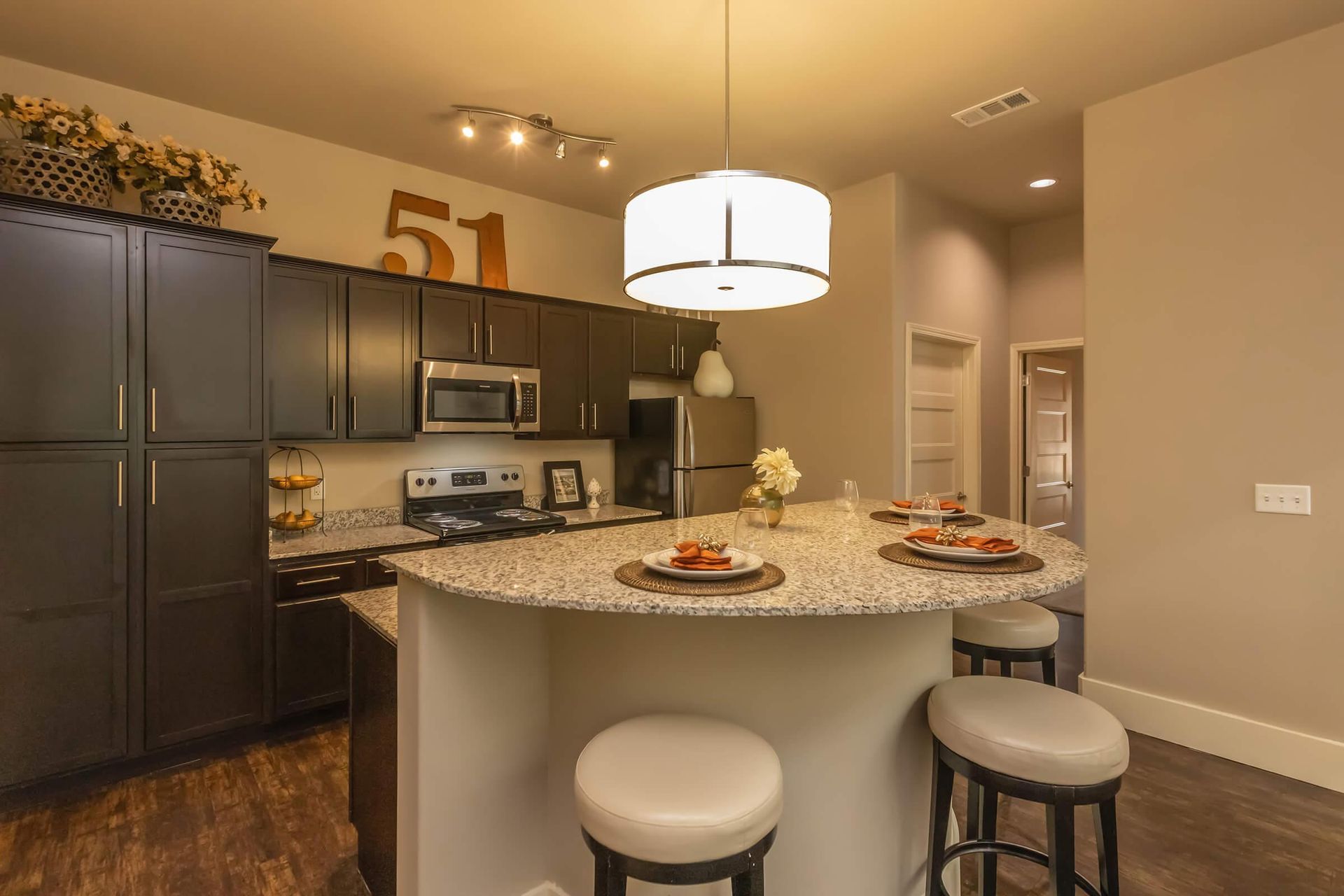 Kitchen at 5iftyOne at Tradan Heights.