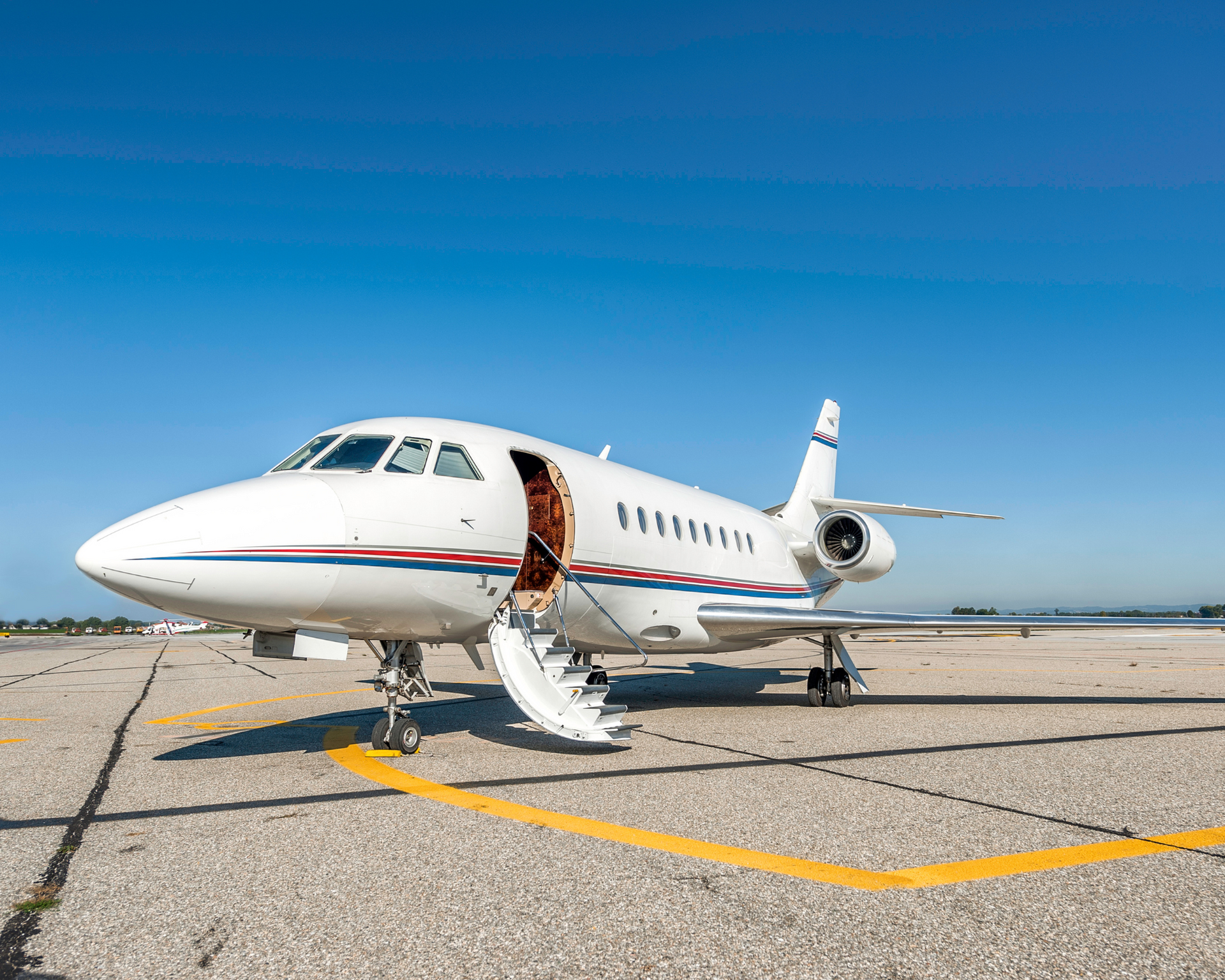 Plane receiving ceramic coating at Austin Bergstrom Airport by Longhorn Mobile Detailing