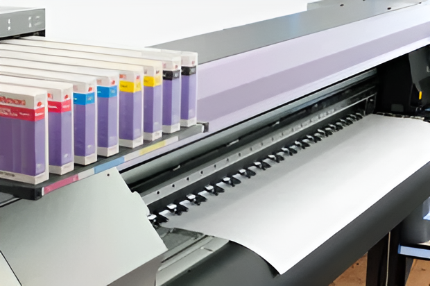 A Printer with a Bunch of Ink Bottles on It — Ardent Office Equipment in Hermit Park, QLD