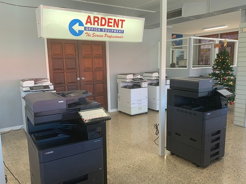 A Printer Store with a Sign That Says Ardent on It — Ardent Office Equipment in Hermit Park, QLD