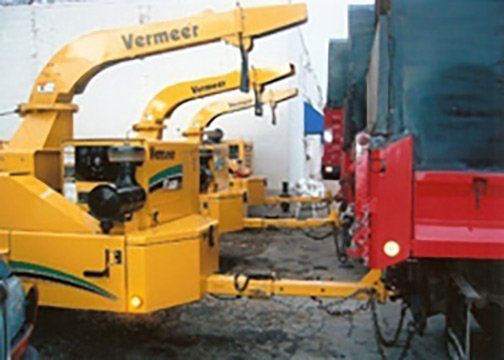 Yellow Carry Deck — St. Louis, MO — County Tree Service