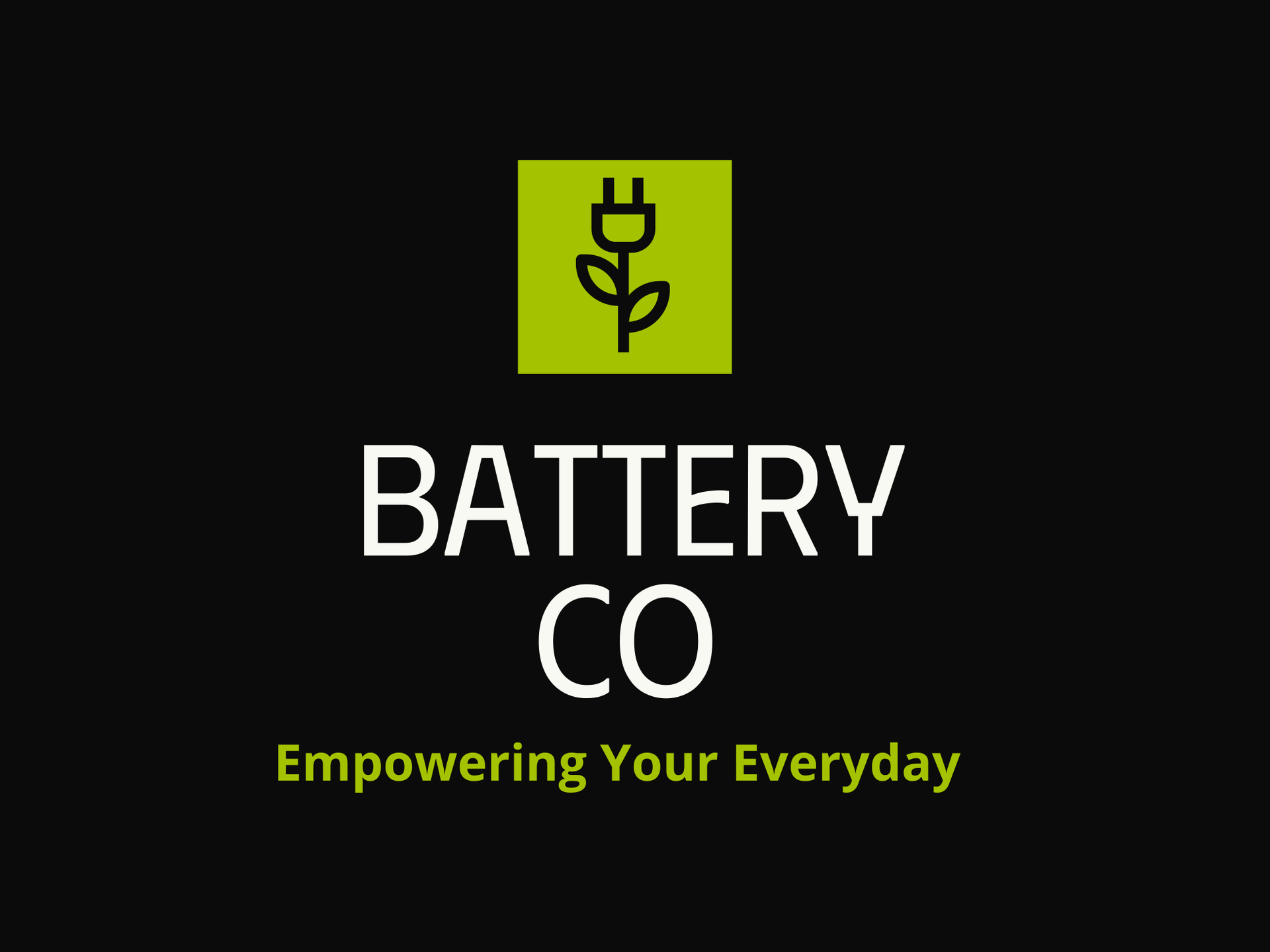 A logo for a company called battery co empowering your everyday.