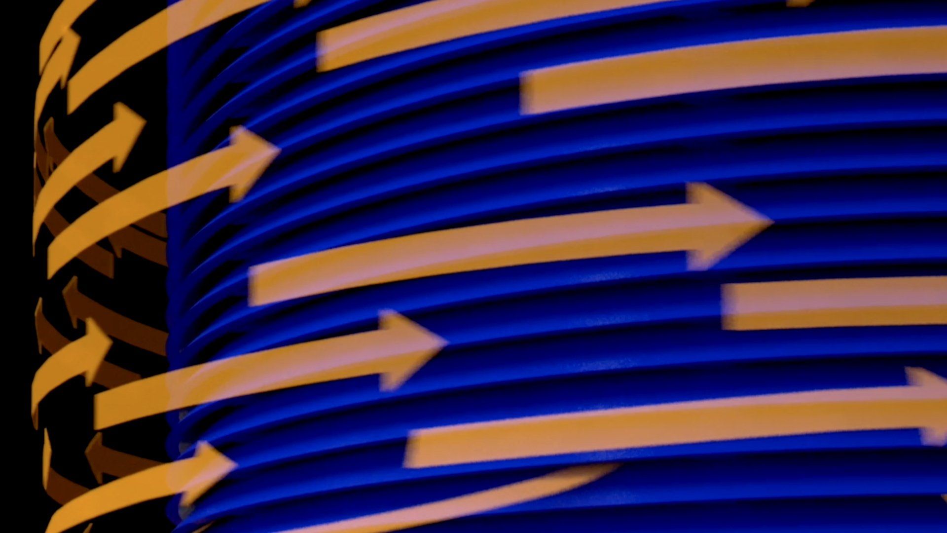 Centrifugal Oil Separator cut away - oil is forced up through the bowl discs which removes even more soot and contaminants.