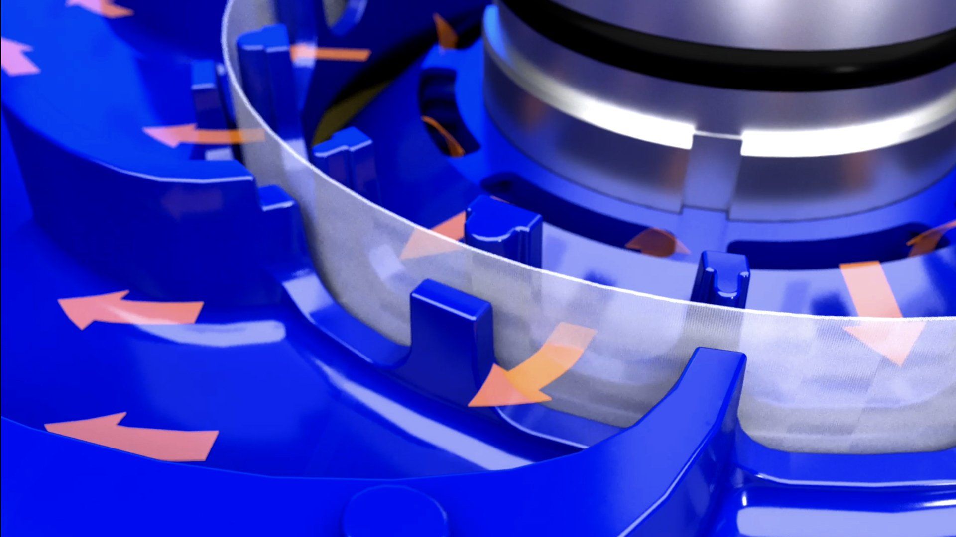 The IOW Group Centrifugal has an impeller at the the top of the centrifuge with a fine mesh insert which oil travels through to exit the centrifuge.