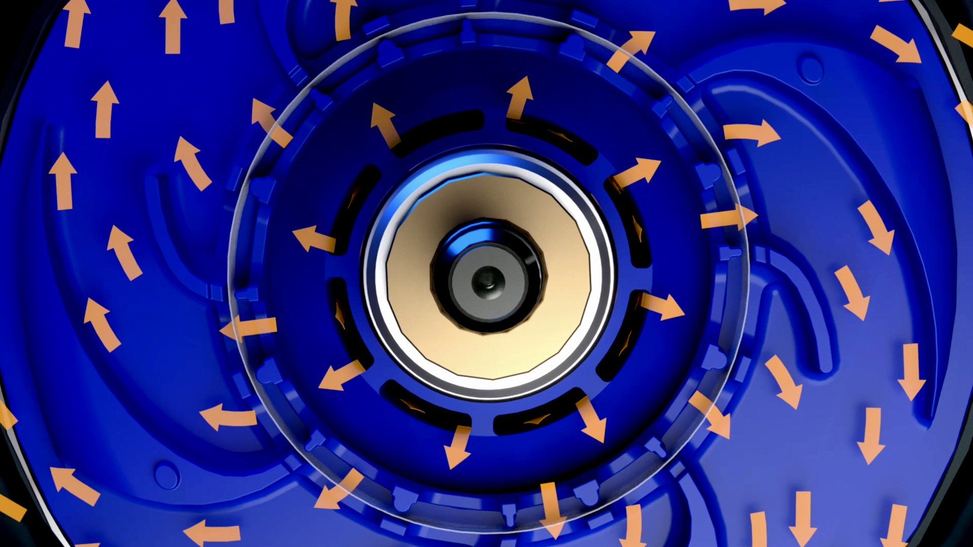 The IOW Group Centrifugal has an impeller in the top of the centrifuge which oil is spun out though..
