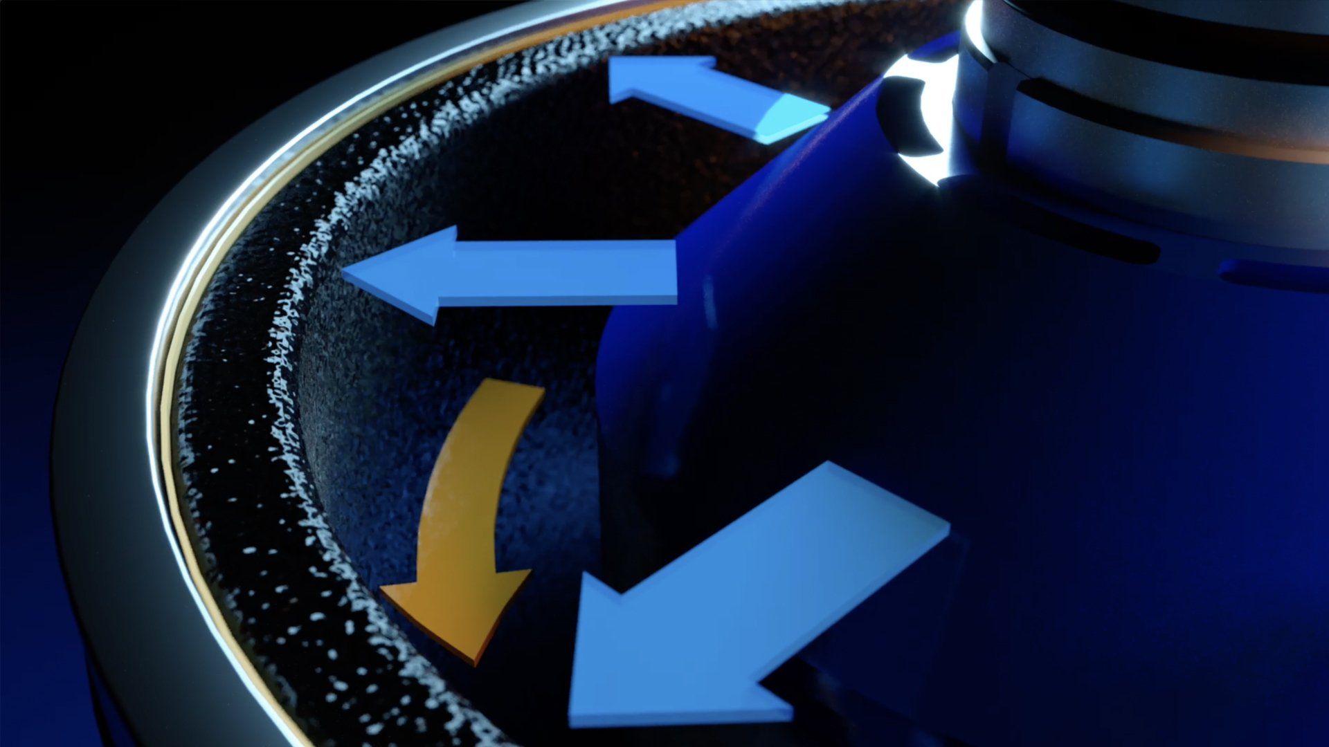 As sludge on the bowl wall thickens, centrifugal force within the MP centrifuge reduces leaving more contaminants and soot in the cleaned oil. This in turn reduces the speed of the centrifuge which is registered by the centriclean SCU.