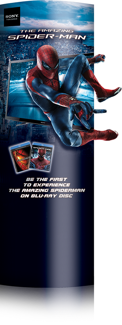 A poster for the movie the amazing spider-man