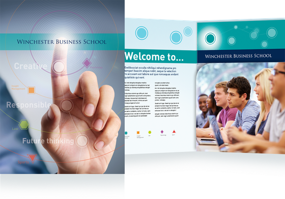 Winchester Business School cover and opening spread