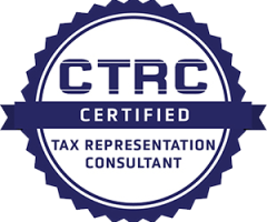 A ctrc certified tax representation consultant logo