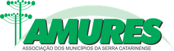 A green and white logo for amures associacao dos municipios da regiao serrana