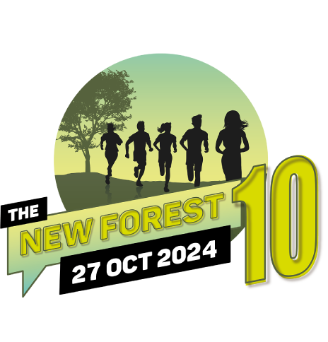 a group of people are running in the new forest on october 27th 2024 .