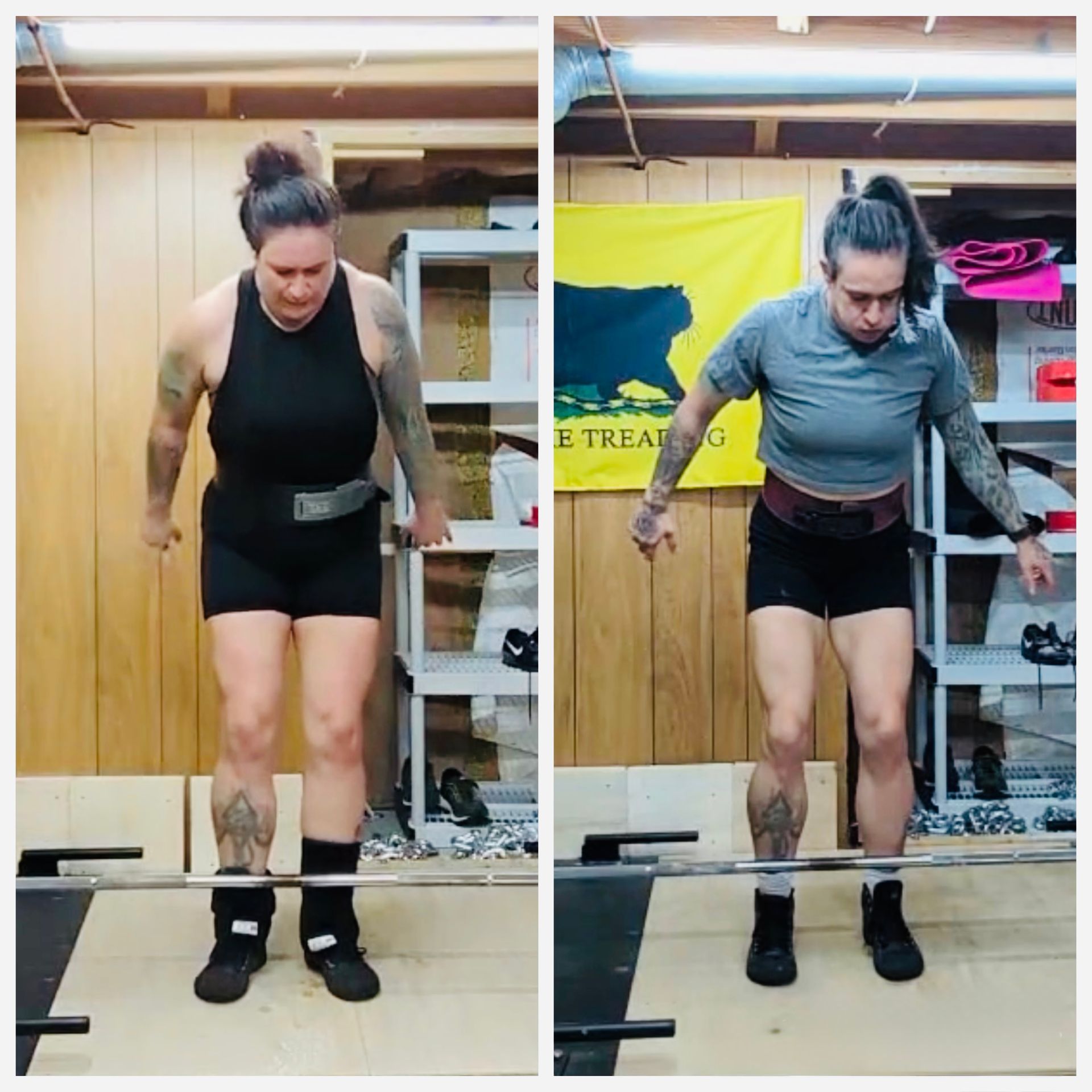 Before and after transformation, after training with Landri.