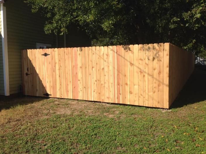 Fence line running along dirt road in rural pasture.
