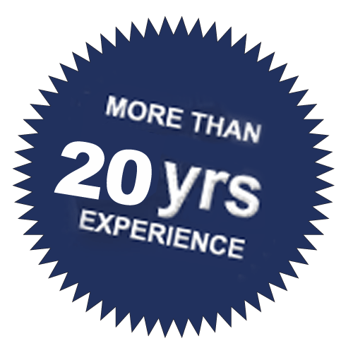 More than 20 years experience