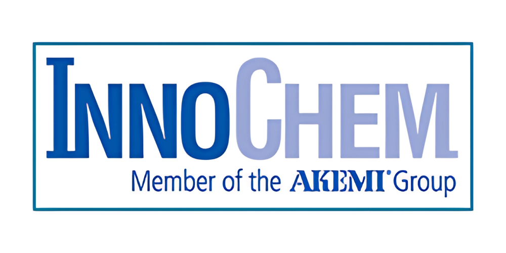 Logo of InnoChem, a member of the AKEMI Group, in blue and light blue text on a white rectangle.