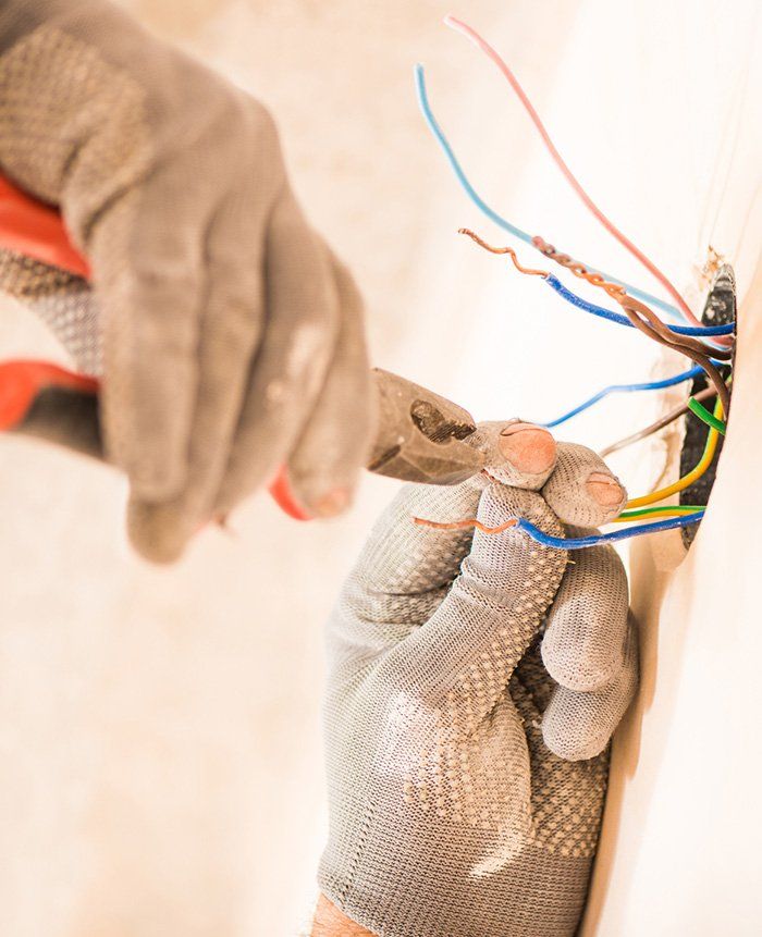 Worker Installing Electrical Wires — Southern Indiana — Weyer Electric, Inc.