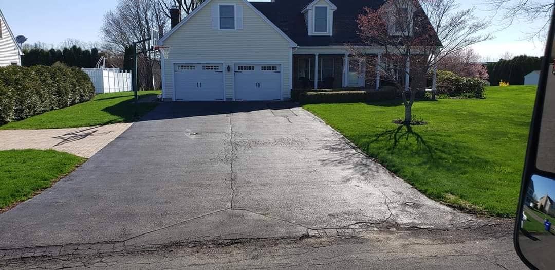 before driveway replacement
