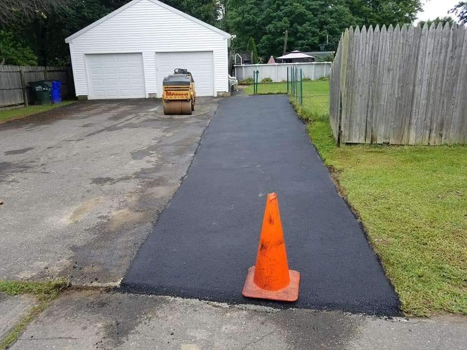 after driveway repair extension