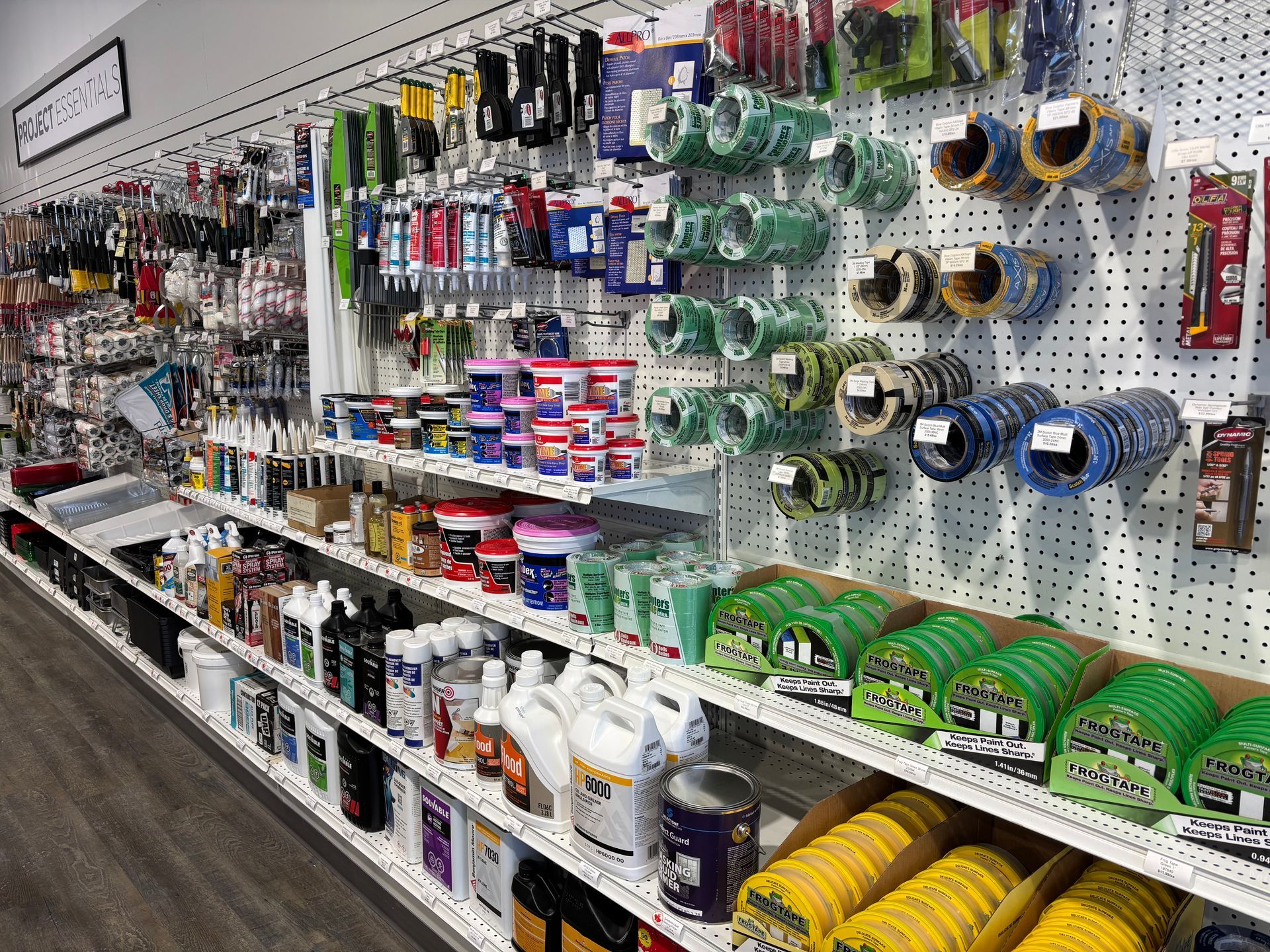 paint, paint supplies & wood stains